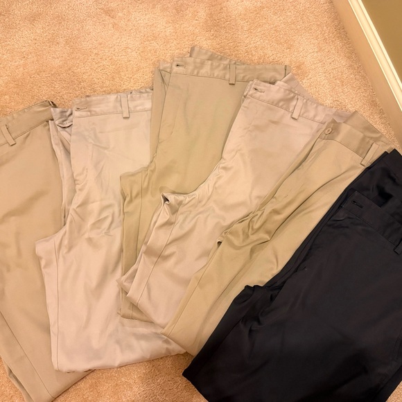 Men's Classic Fit Pants - Black Tan Cream